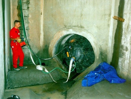 Пневматическое заглушающее перекрытие LAMPE тип 1-400, с байпасом и со специальным уплотнением