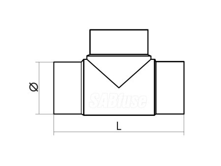 ТРОЙНИК ЛИТОЙ ДЛИННЫЙ 90° TEE PE100 PN10 D125 ТРОЙНИК ЛИТОЙ ДЛИННЫЙ 90° TEE PE100 PN10 D125